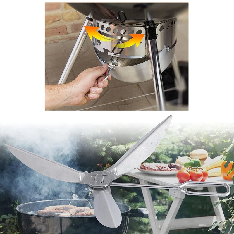 One-Touch Cleaning System Kit Design for Weber Kettle Grill,