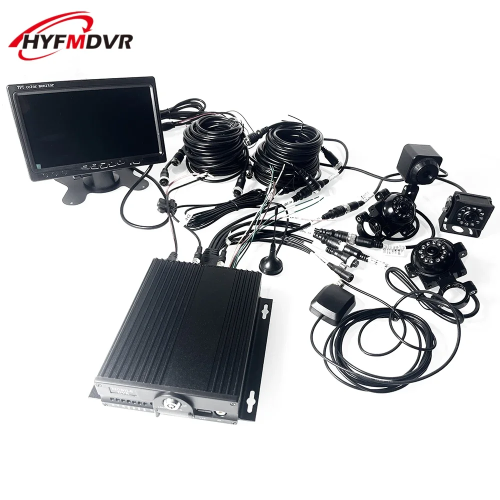 HYF AHD 1080P 4-канальная двойная SD-карта MDVR для грузовика автомобиля система цифровой