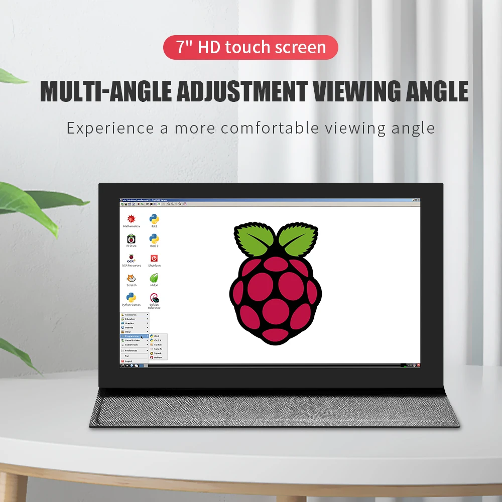 

7 inch HDMI LCD (H) Computer Monitor 1024*600 IPS Capacitive Touch Screen Supports Raspberry Pi Jetson Nano Win10 etc