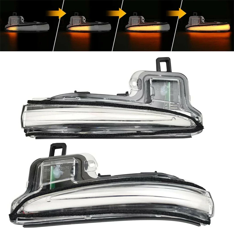 

For 2016-2021 Toyota Tacoma Sequential LED Side Mirror Turn Signal Lights Set Car Accessory
