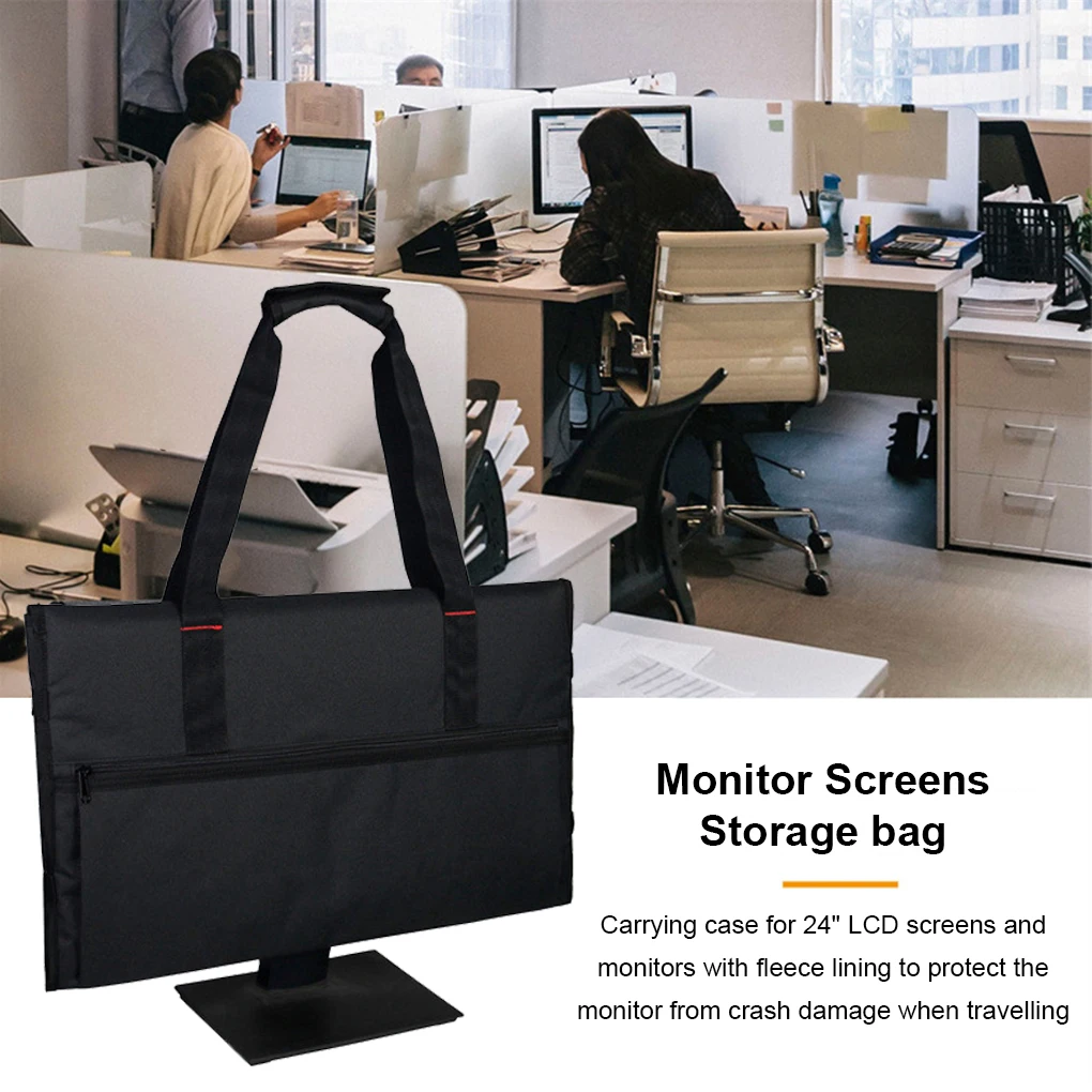 

Screen Screens Carrying Keyboard Monitor 24-inch Organizer Multi-pocket Bag Case Accessories For Storage Computer