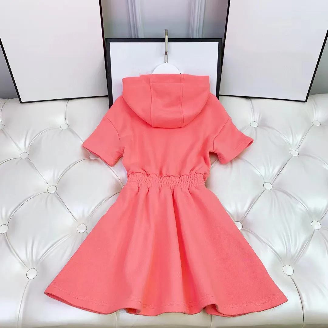 

2022 New Summer Pink Fashion Friend Printed Brand Girls Clothing dress