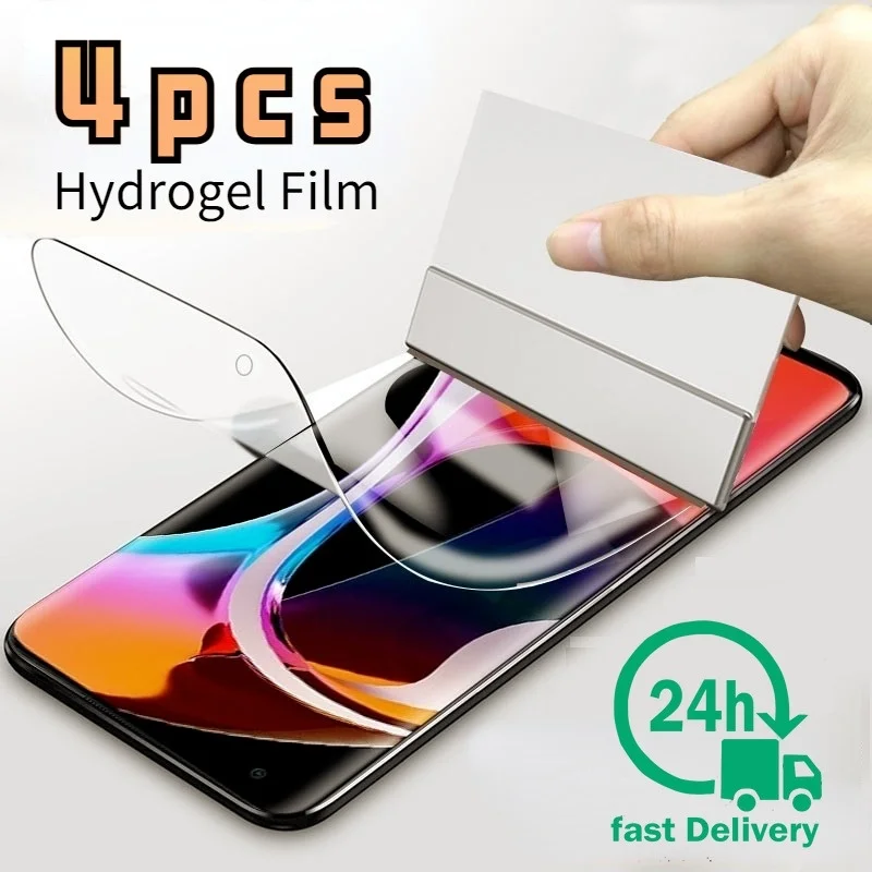 Гидрогелевая пленка 4 шт. Защитная для экрана Samsung Galaxy S10 S20 S9 S8 Plus Note 20 10 8 9 Ultra A51 A71 A70
