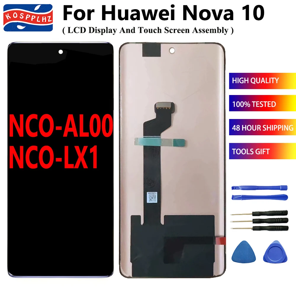 

OLED для Huawei Nova 10, ЖК-дисплей + Замена сенсорного экрана Протестировано хорошо для Huawei NOVA 10