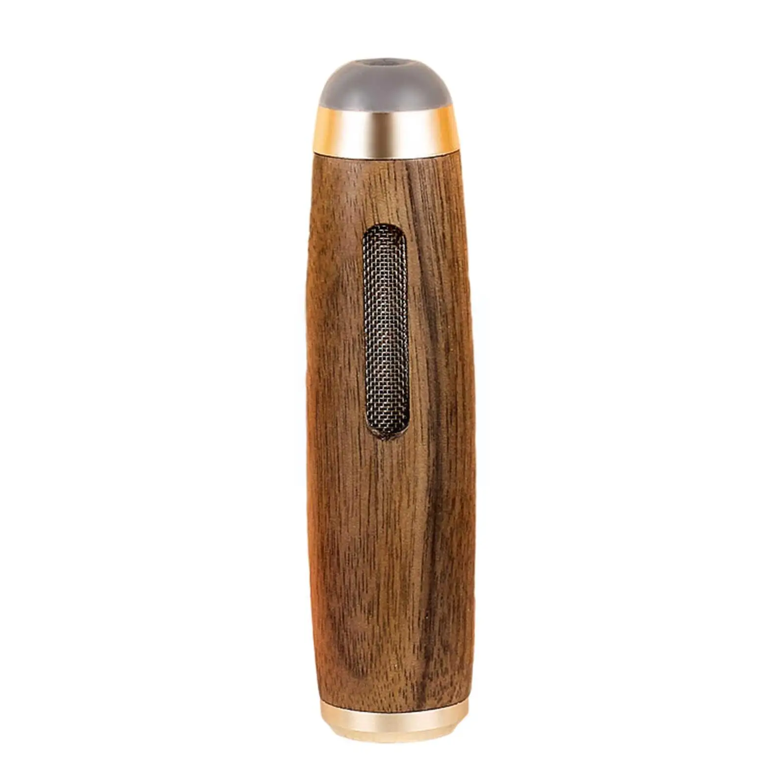 

Handheld Mini Ashtrays Anti Soot-flying Cigarette Cover Walnut Wood Cigarette Holder Ash Organizer for Car Driving Ashtray F2R5