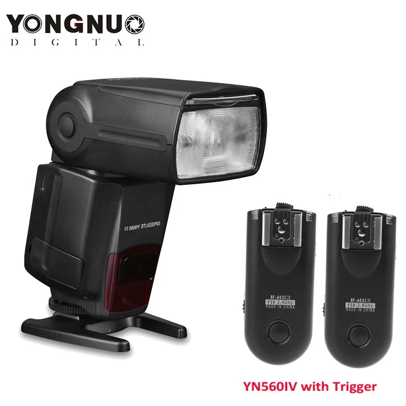Новая вспышка YONGNUO YN560 IV yn560iv YN-560IV Speedlite 2 4G Беспроводная Master &amp Group для Canon Nikon RF603 II