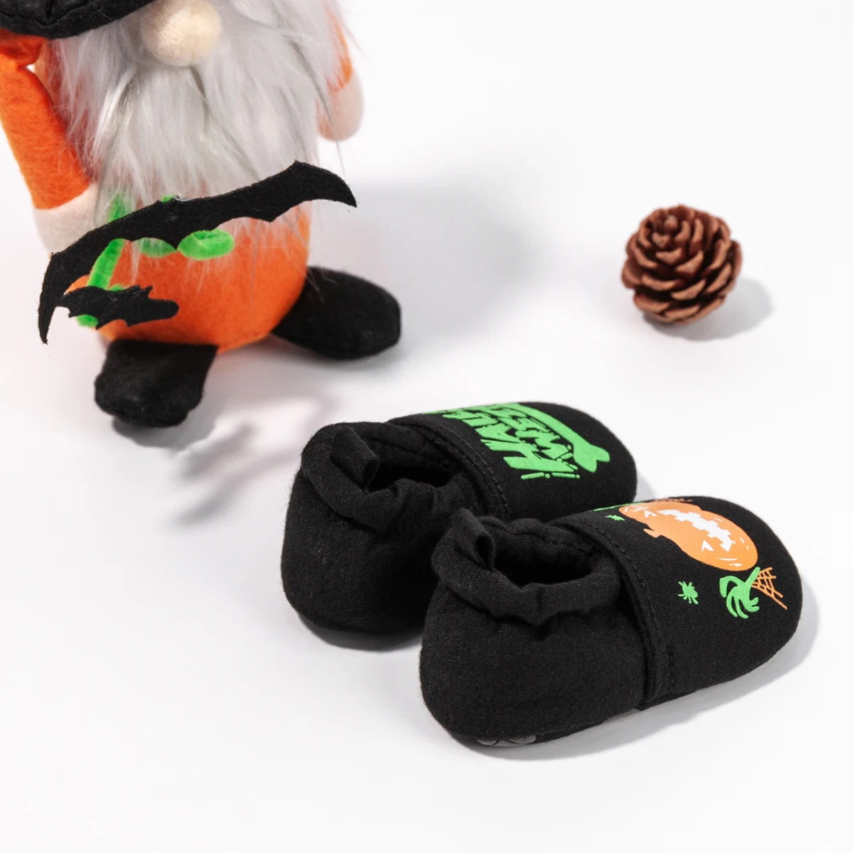 Детская обувь алфавит в виде тыквы на Хэллоуин туфли с подсветкой ночное время