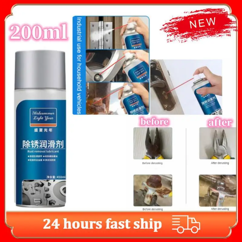 

200 мл спрей для удаления ржавчины быстрая очистка смазка для автомобиля металлическая хромированная краска чистящее антикоррозийное вещество смазка для обслуживания автомобиля
