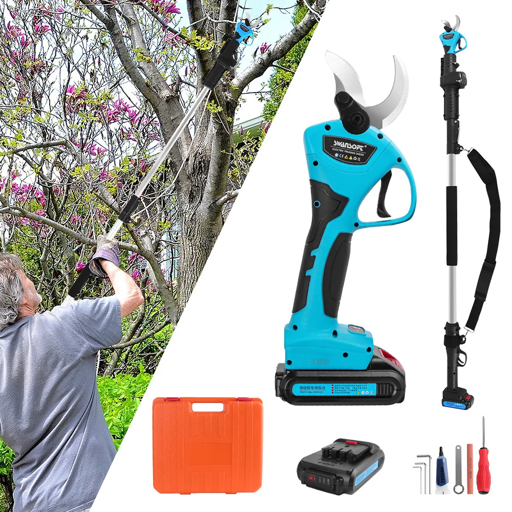 

21V Cordless Lithium-ion Progressive Pruning Shear Efficient scissors Bonsai Electric Tree Branches garden tools SC-8605