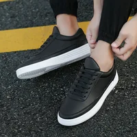 White All-Match Men's Soft-Soled Comfortable Casual White Shoes Solid Color Non-Slip Wear-Resistant Vulcanized Shoes for Men 4