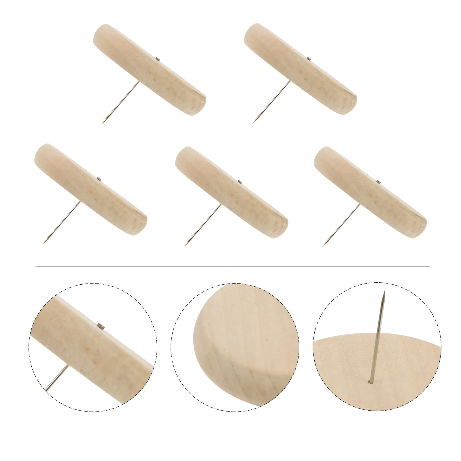 

5 Pcs DIY Stand Bane Action Figure Wooden Dolls Needle Felt Animal Stand Needled Dolls Stand Dolls Display Holder Mini