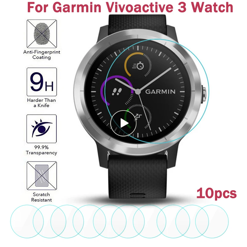 

2023 защитная пленка из закаленного стекла Guard для Garmin Vivoactive 3 Smart Watch Vivoactive3 Element/Защитная крышка экрана тренажера