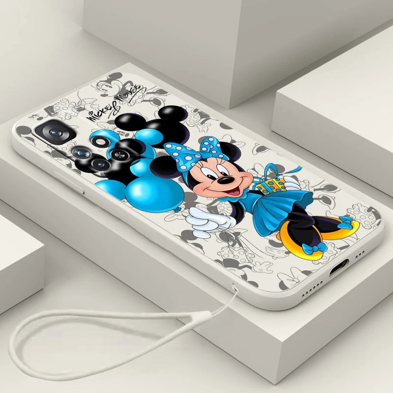 

Disney Minnie Cute For Redmi K60 K50 K40 K30 K20 10C X 9C T AT A 8A 7A Gaming Pro Plus Liquid Rope Phone Case