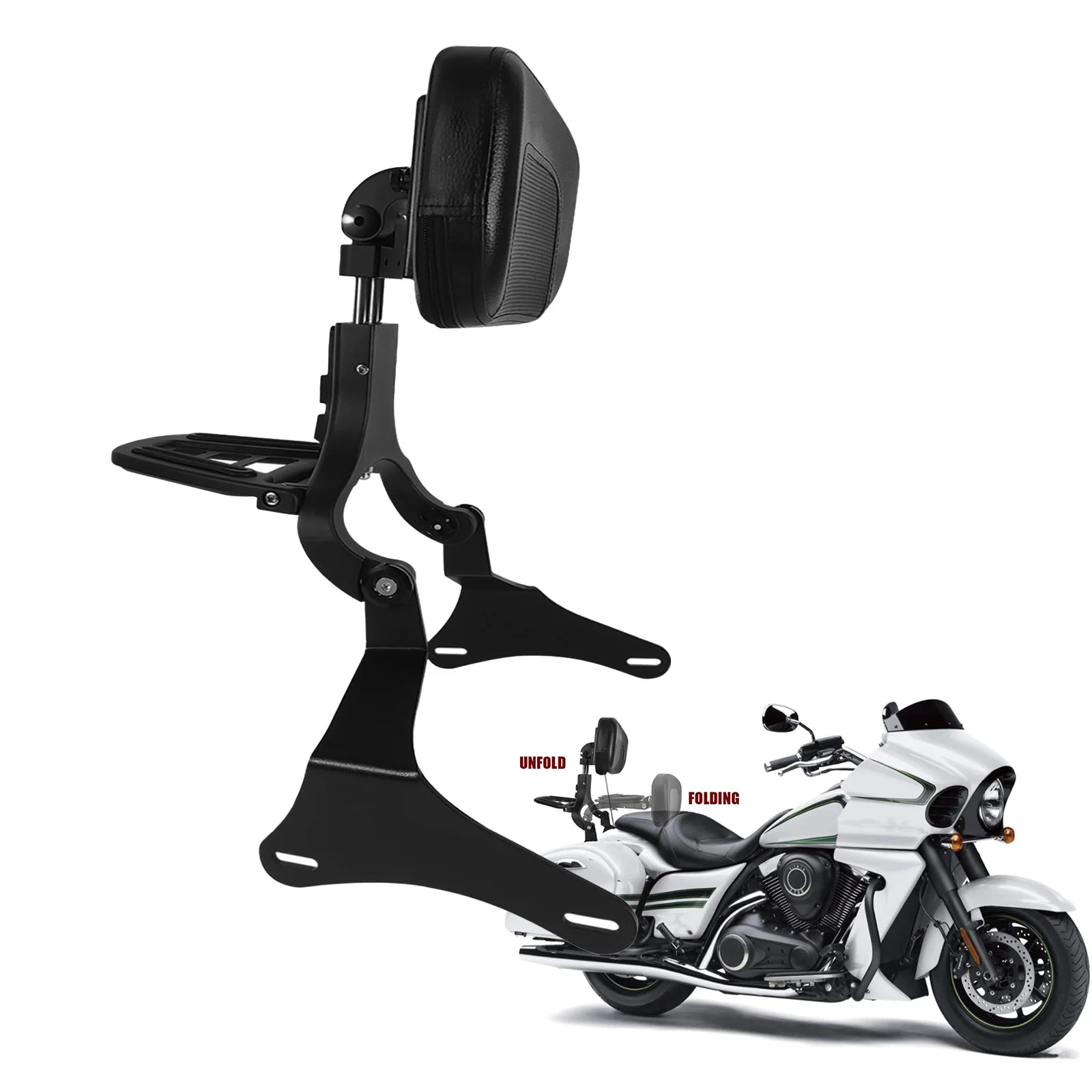 

Многоцелевая задняя спинка мотоцикла, аксессуары для мотоциклов, Sissy Bar для Kawasaki Vulcan 1700 VN1700 Vaquero