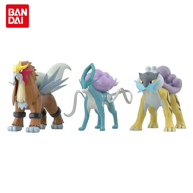 

Bandai Pokemon Originele Schaal Wereld Suicune Entei Raikou Snoep Toy Pokemon Pikachu Anime Figuur Toys Children Birthday Gift