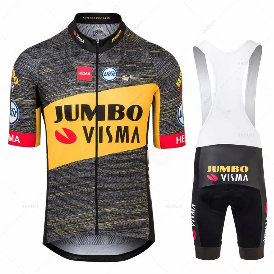 2022 JUMBO VISMA Cycling TEAM Jersey 19D Bike Shorts Suit Ro