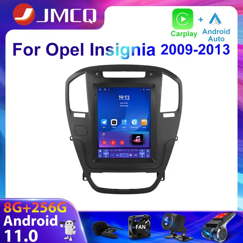 JMCQ 2Din 4G Android 11 Auto Stereo Radio Multimedia Video Player Für Opel Insignia Buick Regal 2009-2013 navigation GPS Carplay