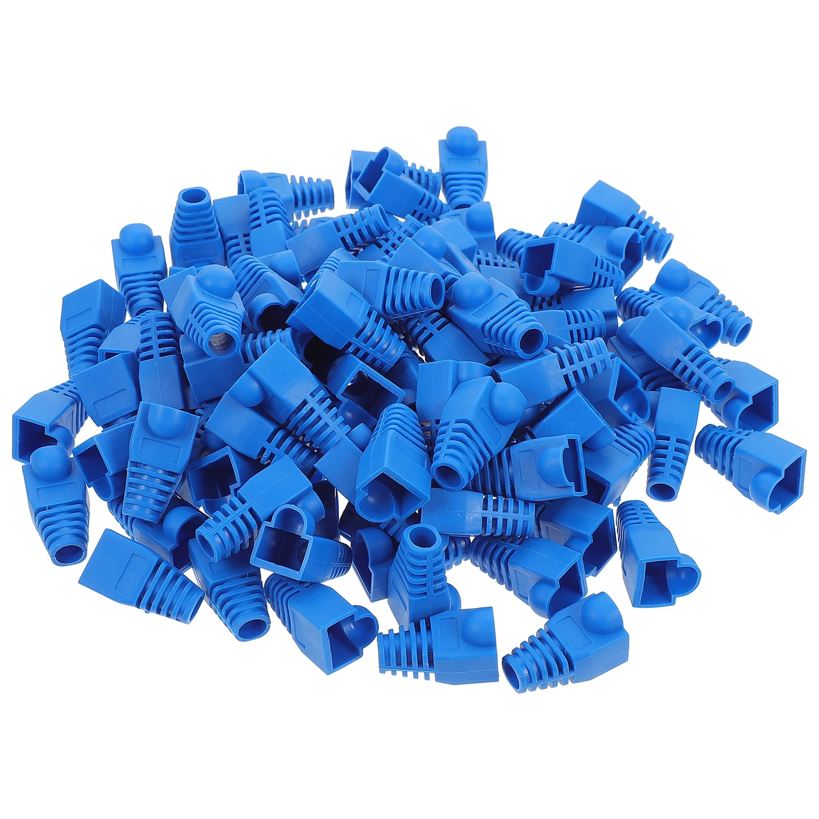 

100 PC Cat6 RJ45 Network Plug Cover Connector Boot Cover for Home Desktop Computer