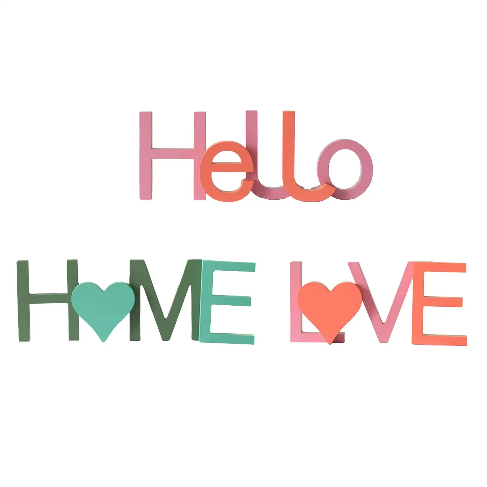 

Wooden Decorative Letters Word Sign Hanging Ornament for Party Decoration