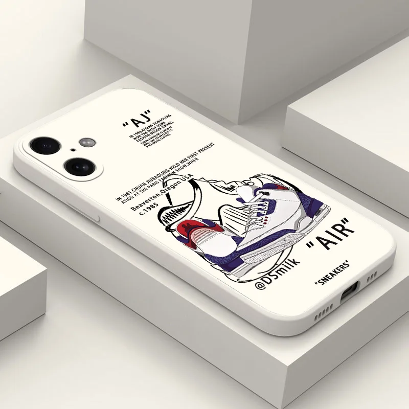 Trend Street Sneakers Label Phone Case For Xiaomi Mi 14T 13 12 12T 11 10T Poco X5 F5 M5 X4 M4 X3 M3 Lite Pro 4G 5G Back Cover