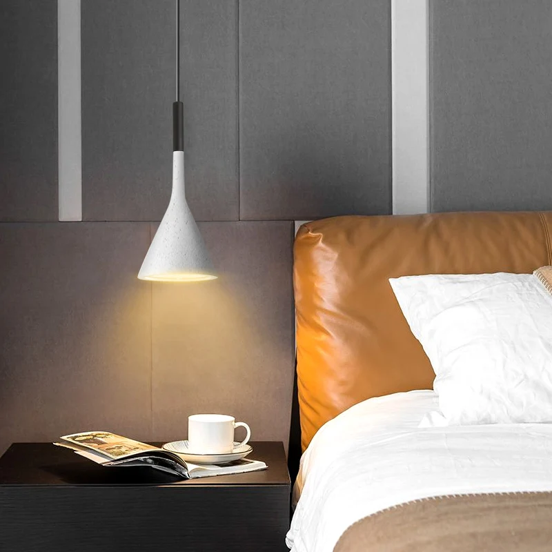 

Art Led Chandelier Pendant Lamp Light Room Decor Bedside Nordic Modern Bar Cafe Corridor Creative Personality Single-Head Resin