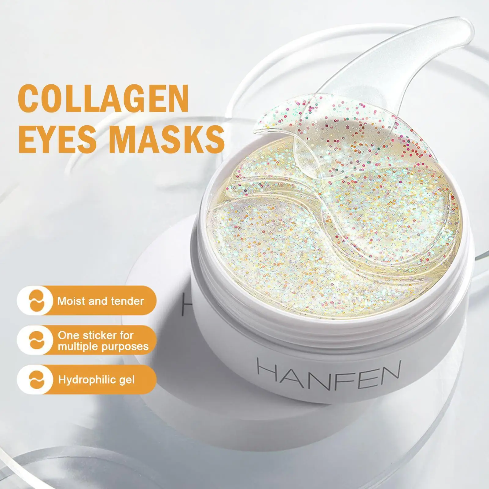 

Crystal Elastic Eye Masks Moisturizing Anti Aging Gold Collagen Seaweed Crystal Eye Circles Patches Mask Dark Care Remove G J0N2