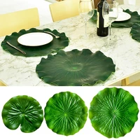 50hotleaf crafts energetic non fading simulation lotus leaf fine workmanship realistic diy washable artificial lotus leaves
