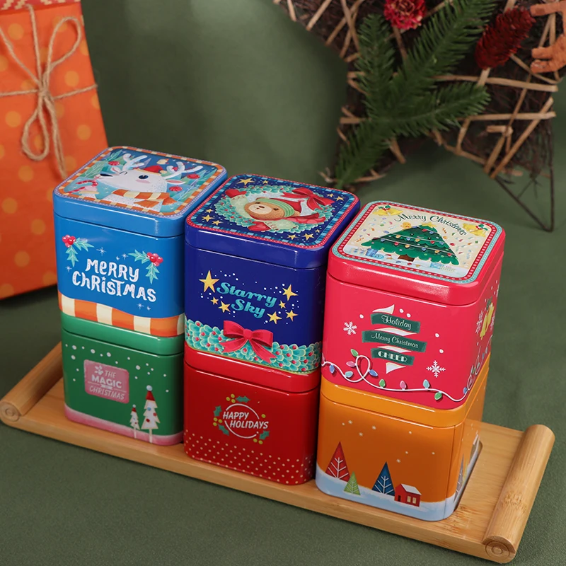 Рисунок 2 - Рождественская Квадратная Металлическая Жестяная Банка