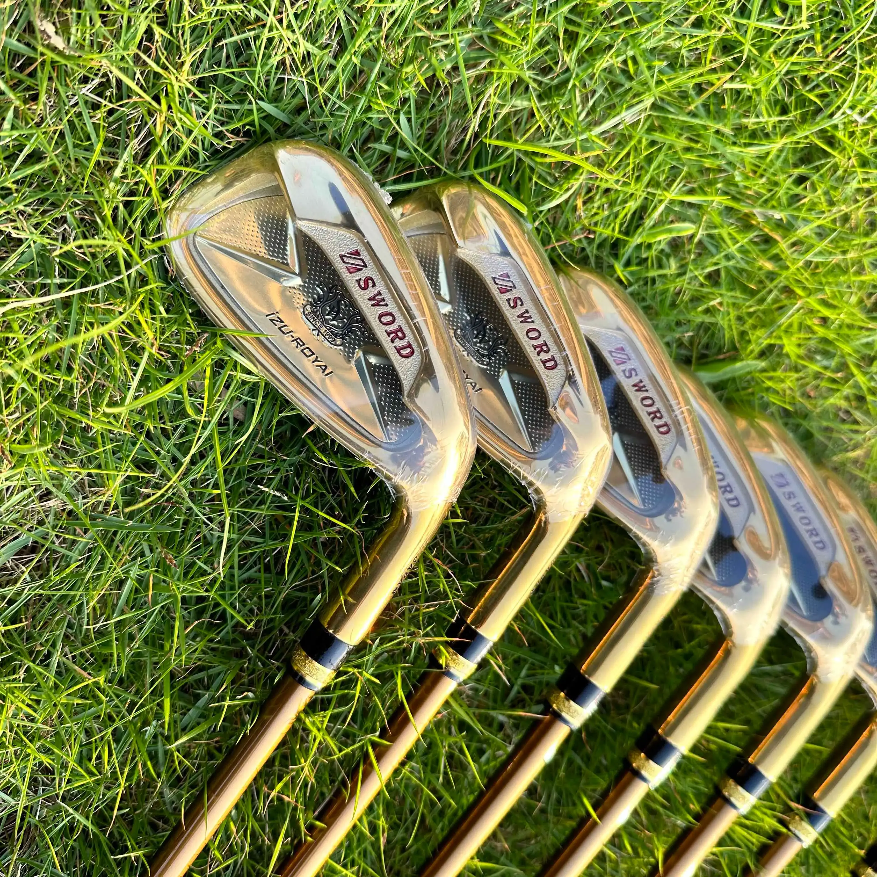 Мужской набор клюшек для гольфа 8 шт. утюгов SWORD iZU-ROYAI 5.6.7.8.9.P.A.S графитового вала с