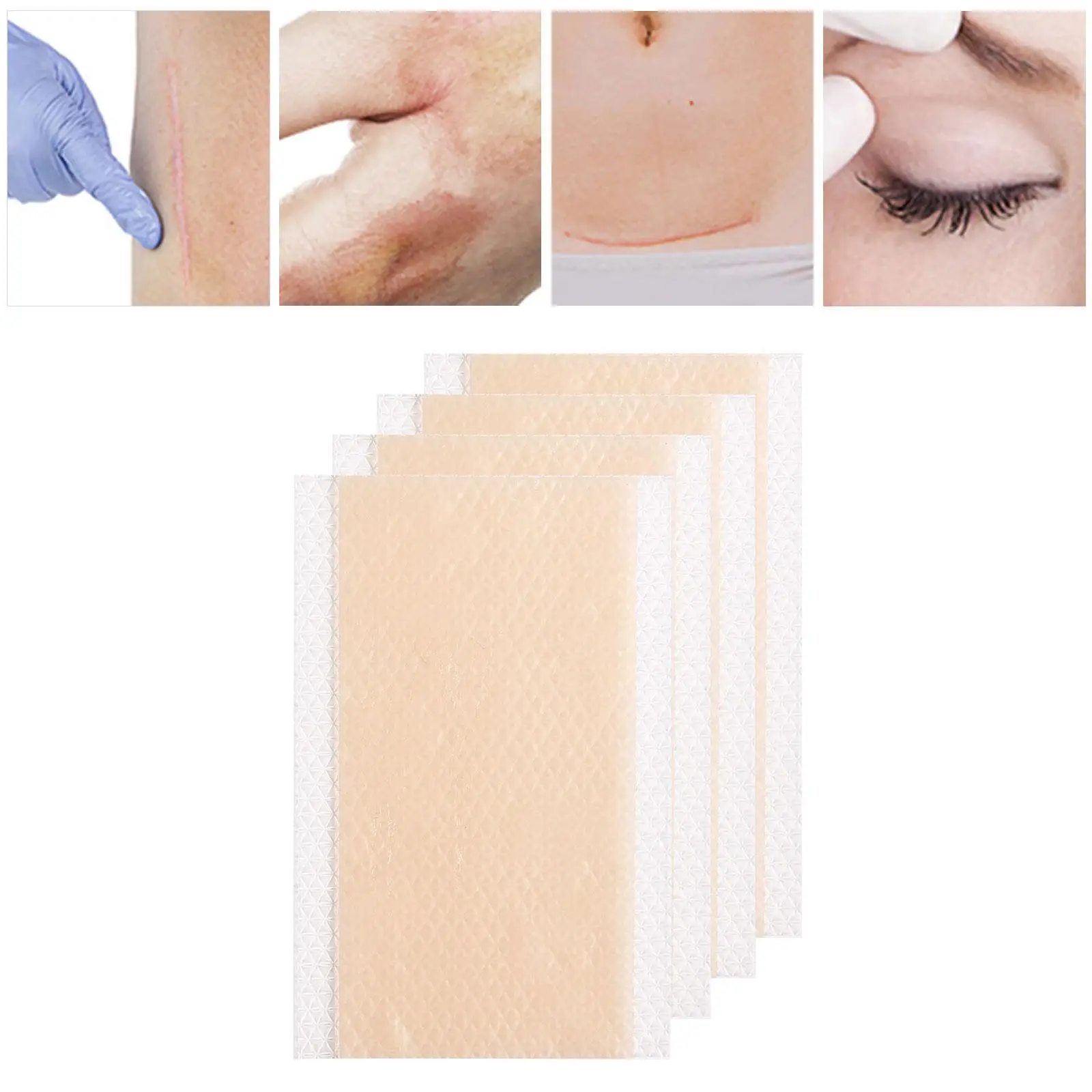 

Silicone Scar Stickers Self-Adhesive Universal Fades Scars for Hospitals Women Men