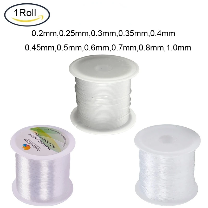 5-130 м кристально чистая нейлоновая нить рыболовная леска провод для бусин сделай