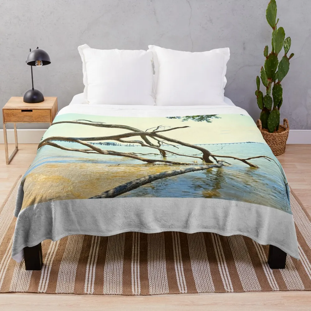 Пляжное одеяло Fort Fremont Beaufort Южная Каролина дрифтвуд плед одеяла и пледы