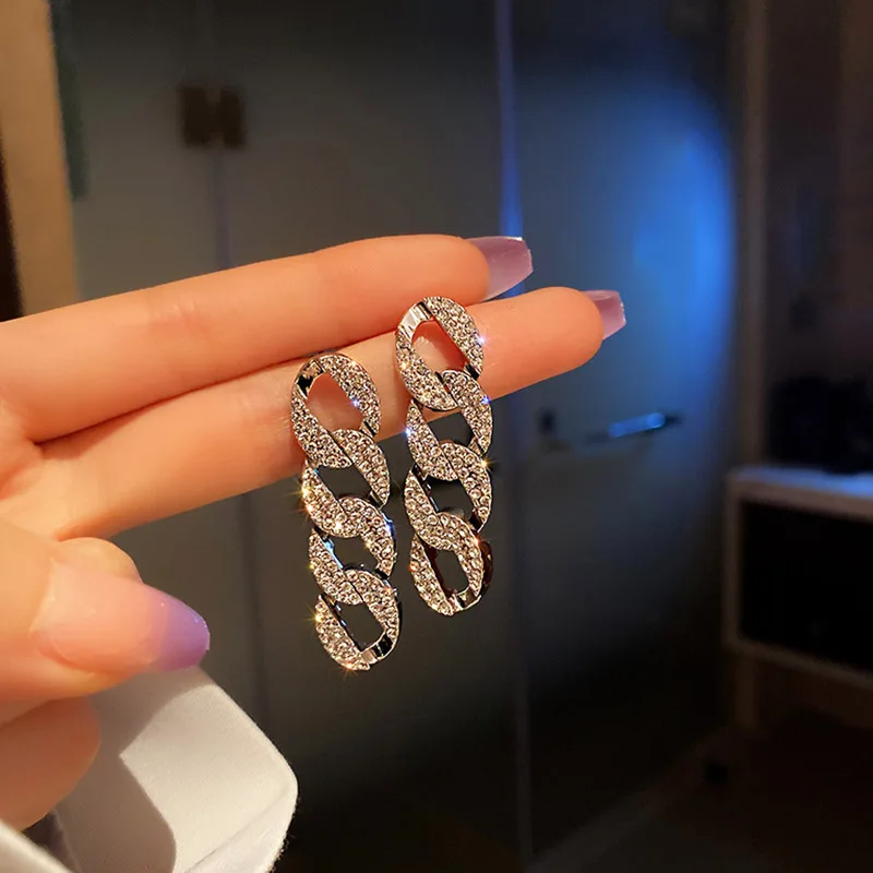 

Женские блестящие серьги-гвоздики, в стиле панк