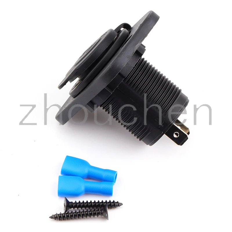 

12V Plug D5 Waterproof Marine Motorcycle ATV RV Cigarette Lighter Socket Power Socket Phone Charger Outlet Socket Receptacle
