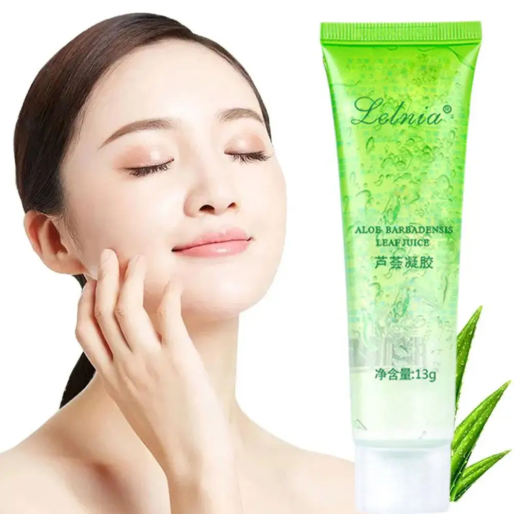 

Natural Aloe Gel Moisturizing Removal Acne Sun Repair Gel Skin Cream Soothing Mask Sleeping Face Skin Care Aloe 13g C8G1