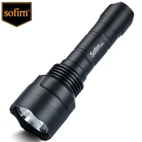 sofirn c8a high power led flashlight 18650 cree xpl2 1750lm ultra brighter portable flashlight tactical lamp with 2 groups