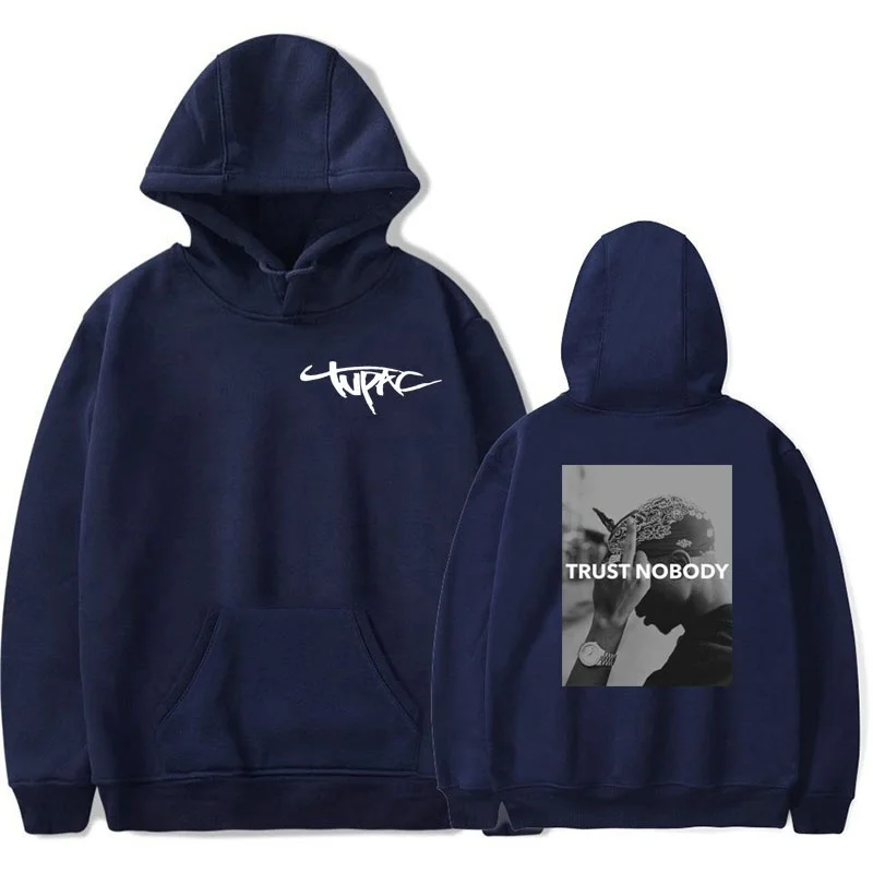 

Rapper 2-2Pacs Tupac Shakurs Trust Nobody Hoodies Fashion Personality Hooded Pullover Teen Casual Long Sleeve Sweatshirts