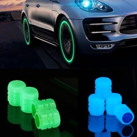 universal luminous tire valve cap plastic abs dustproof tires accessories tire stem covers application car motorcycle bicycle