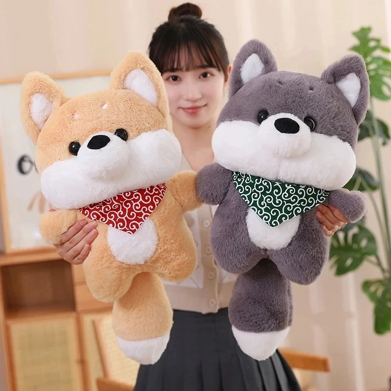 

1pc Cute Dog Plush Toy Stuffed Animal Puppy Body Pillow Husky Shiba Inu Dog Plush Birthday Gift Lovely Plushie Dolls for Kids