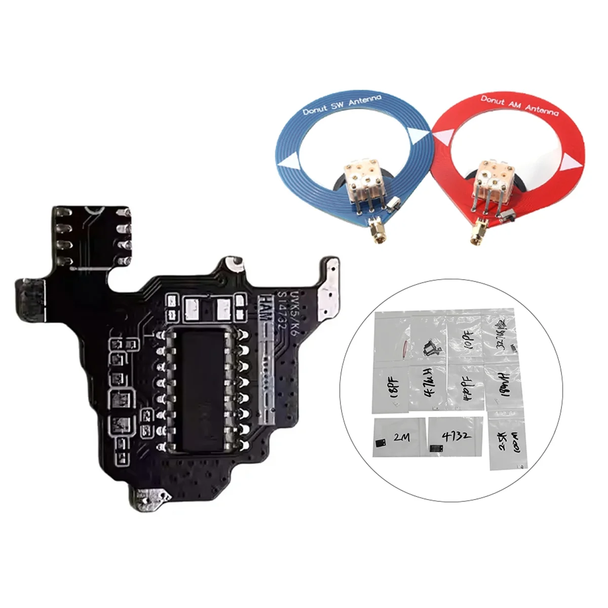 Коротковолновый радиомодуль SI4732 + антенна Donut SW/AM для печатной платы Quansheng UVK5/UVK6