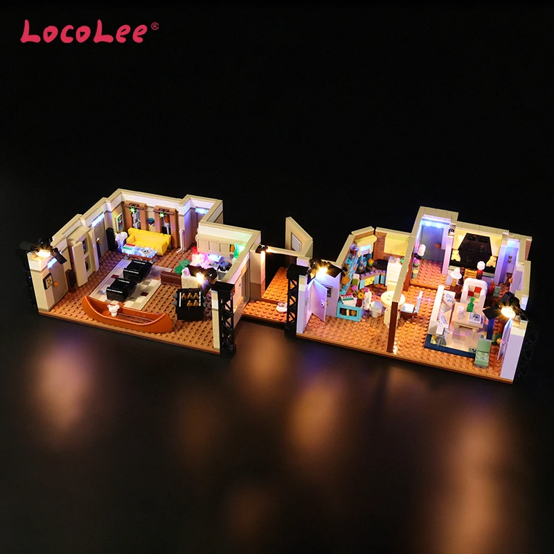 مجموعة إضاءة LED LocoLee لعام 10292 بناء شقق فريندز القابل للتجميع (لا يشمل قوالب بناء)