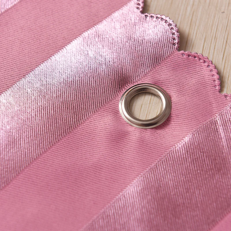 Имитация шелка полосатая занавеска для кровати Пыленепроницаемая верхняя и