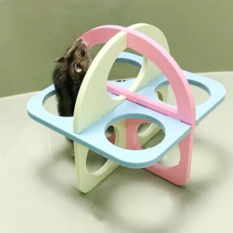 

Hamster Ladder Fitness Circle Seesaw Small Nest House Small Pet Activity Climbing Toy Hamster Toy Supplies