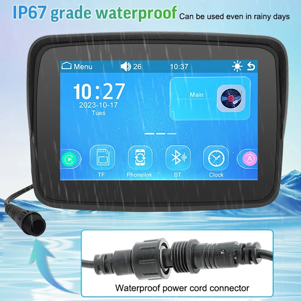 5-дюймовый портативный Gps-навигатор для мотоцикла водонепроницаемый