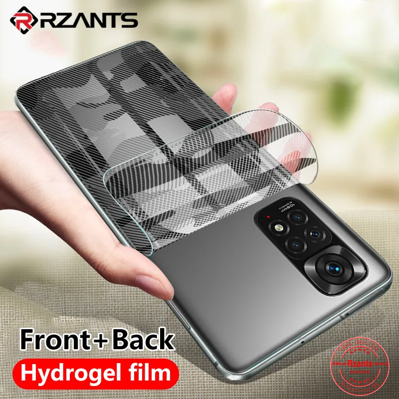 

Rzants For Xiaomi Redmi Note 11 11s Global Soft Front Back Film Camouflage Military Design Hydrogel Film Screen Protector