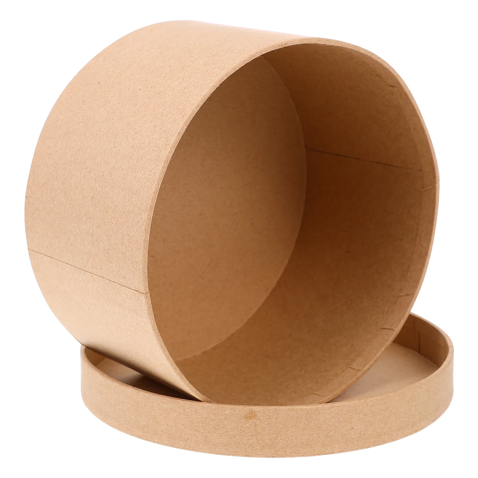 

Box Boxes Paper Cookie Round Kraft Cake Cupcake Container Bakery Gift Flower Mache Packaging Carrier Empty Holder Storage Treat