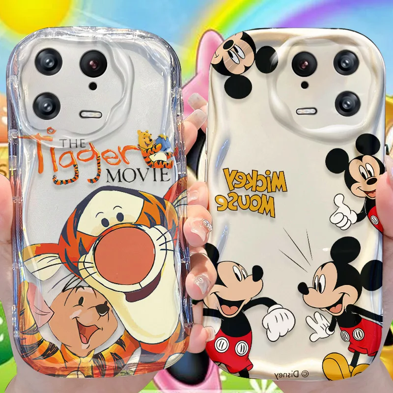 Чехол Disney Mickey Tigger Wave для Xiaomi Mi 14 13 12 Pro 11 Lite 11i 5G POCO X6 X5 X4 X3 NFC GT F6 F5 F4 F3 M4 M3 Cover Funda