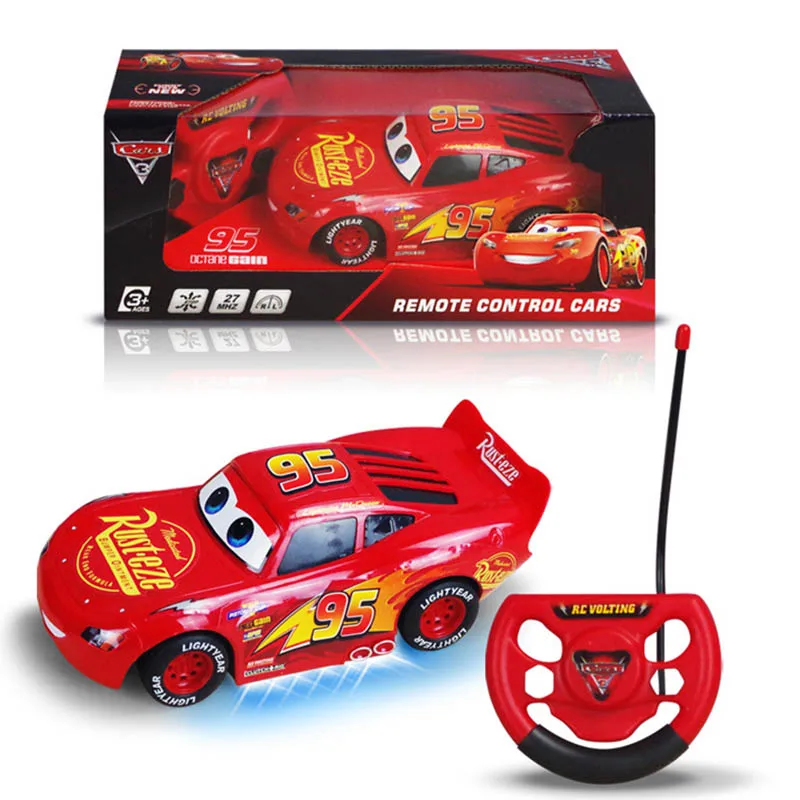 2022 Disney Pixar Cars 3 Remote Control Electric Remote Control Toy Car Lightning Mcqueen Cartoon Car Sports Car Model Kids Toys