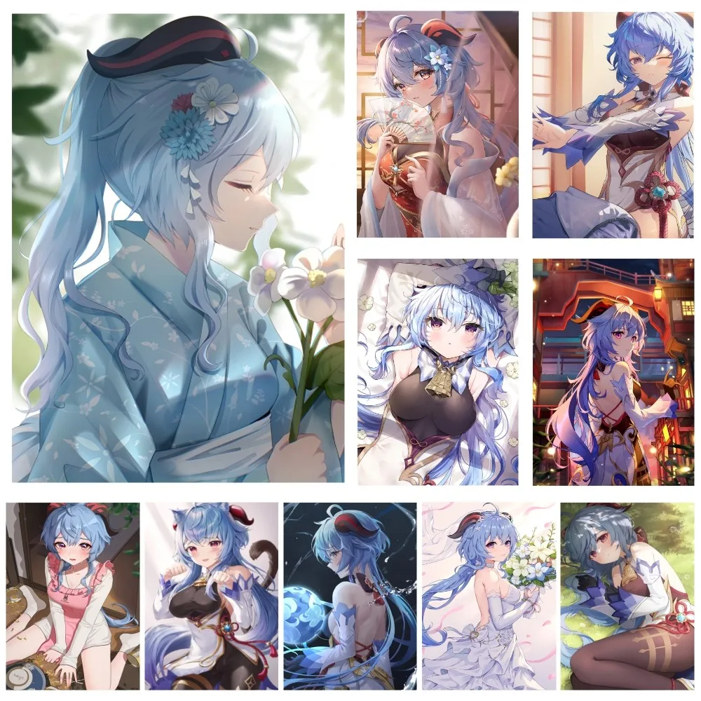 

Ganyu Genshin Impact Poster Paper Print Home Living Room Bedroom Entrance Bar Restaurant Cafe Art Painting Decoration