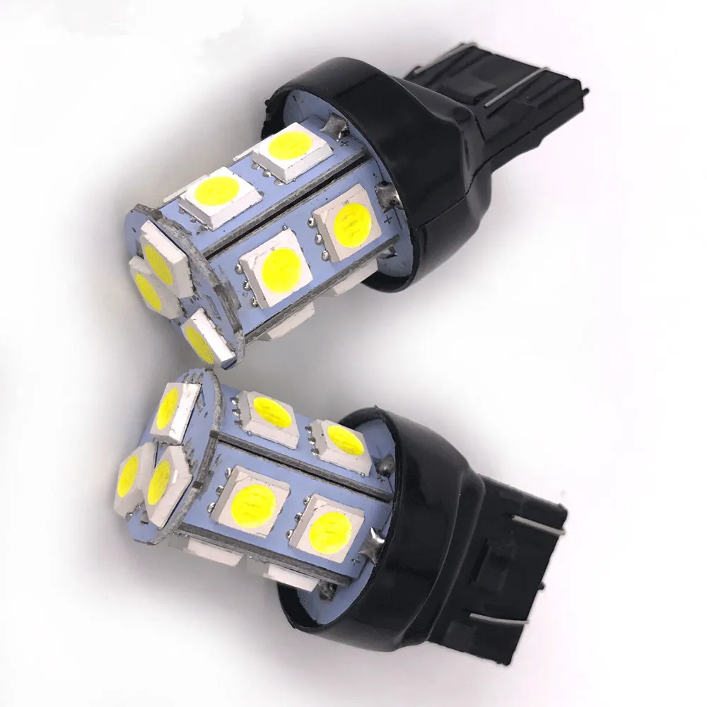 

300PCS T20 W21/5W 7443 7440 5050 13 SMD LED Car Auto Light Source Brake Parking Reverse Lamp Bulb 12v